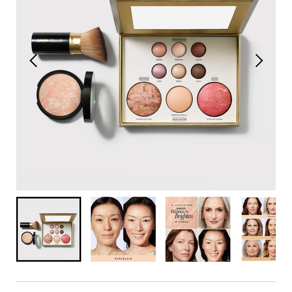 Laura Geller Blush Palette with Pink and Brown Hues